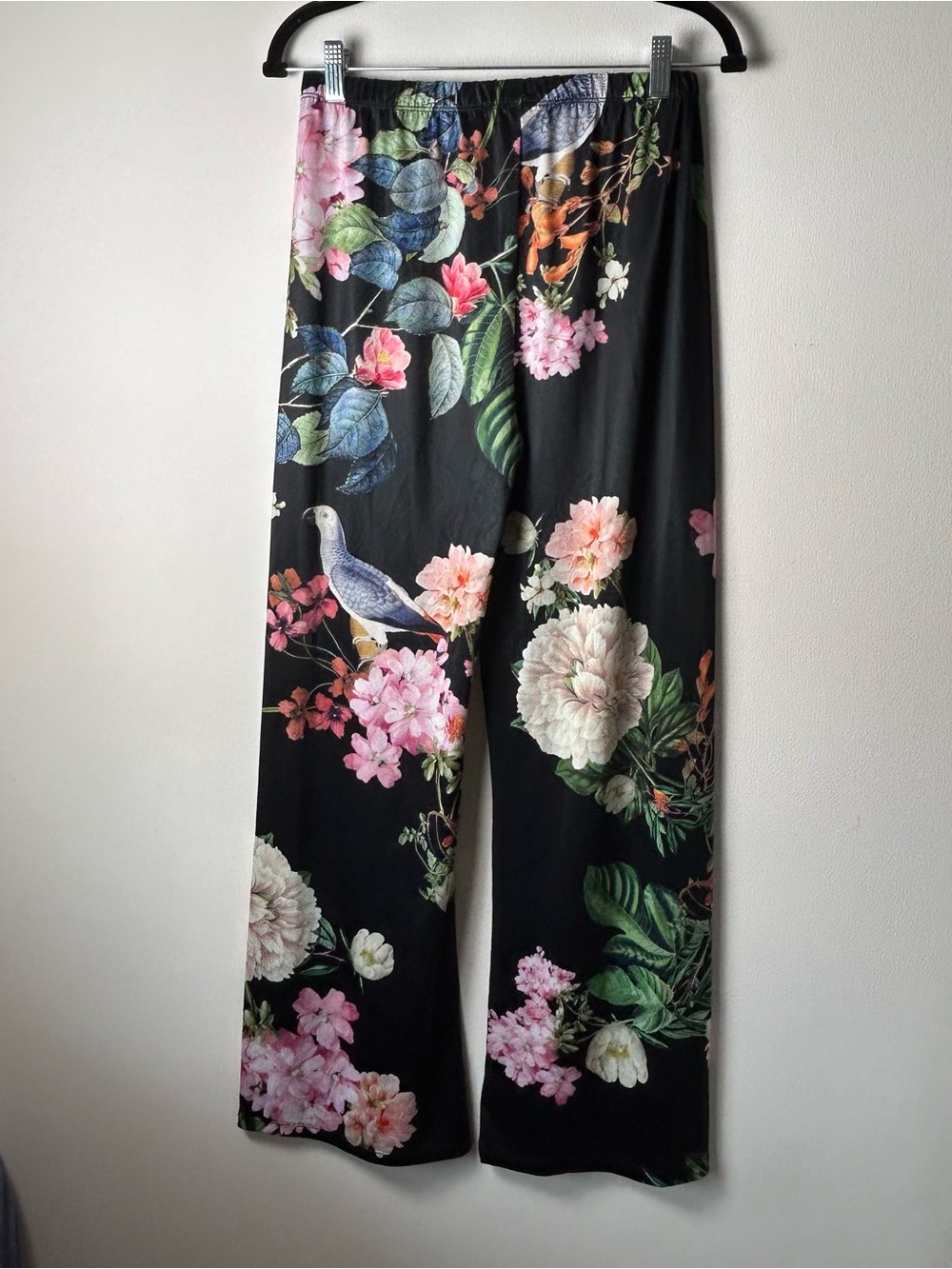 Jean Pierre Klifa Pants Womens Medium Silky Wide Leg Tropical Lounge Resort